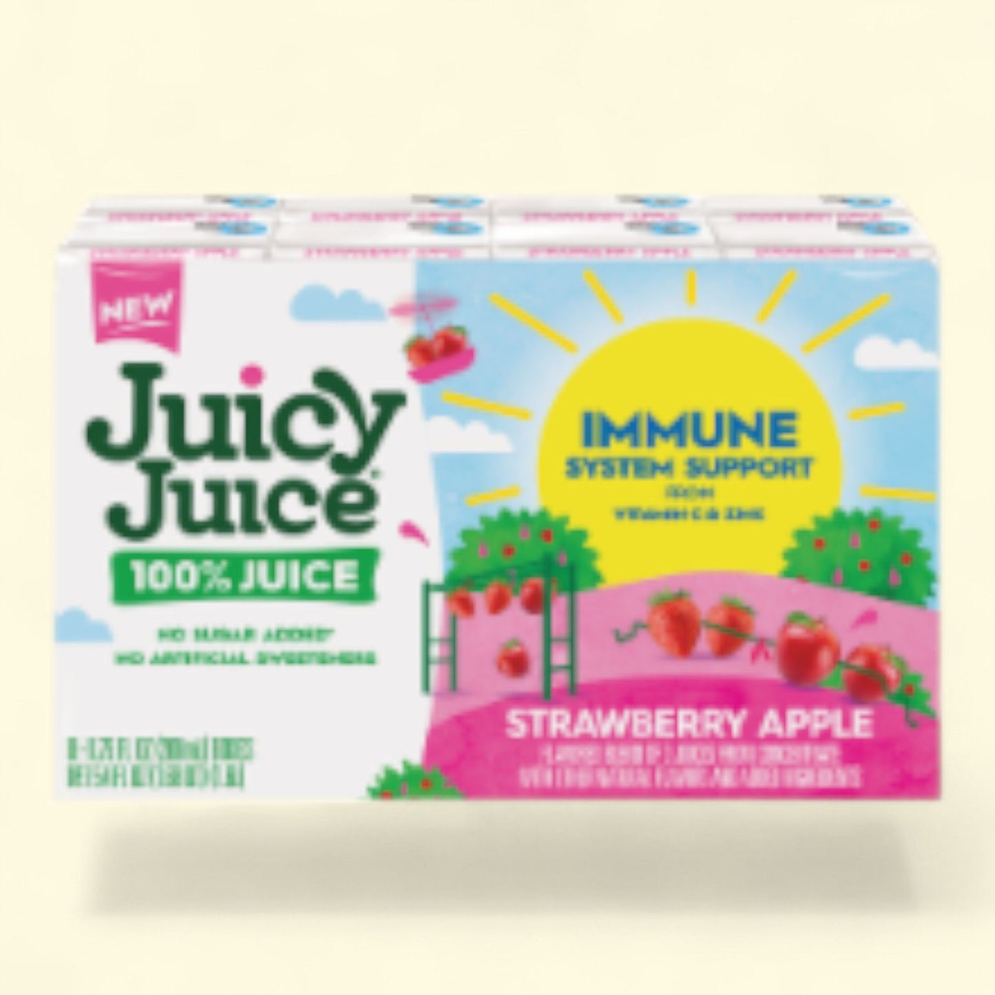 Juicy Juice Immune System Support Strawberry Apple 100% Juice, 64 oz.