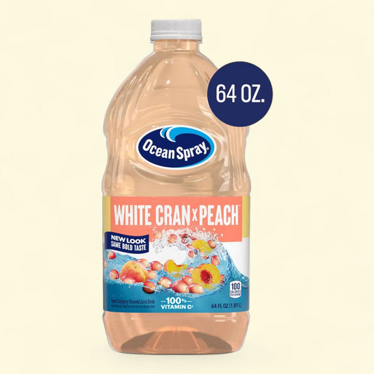 Ocean Spray White Cran-Peach Juice Drink, 64 fl oz Bottle