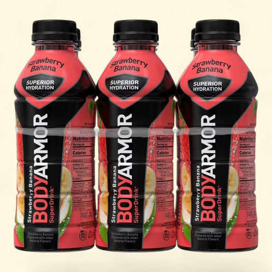BODYARMOR Sports Drink, Strawberry Banana, 6pk/20 fl oz