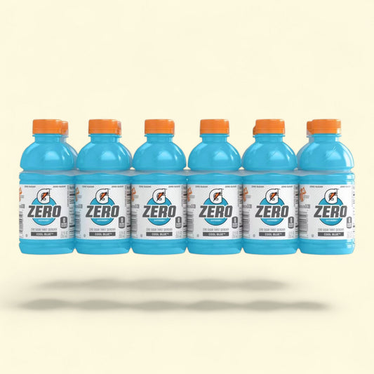 Gatorade G Zero Cool Blue Sports Drink, 12 fl oz - 12pk