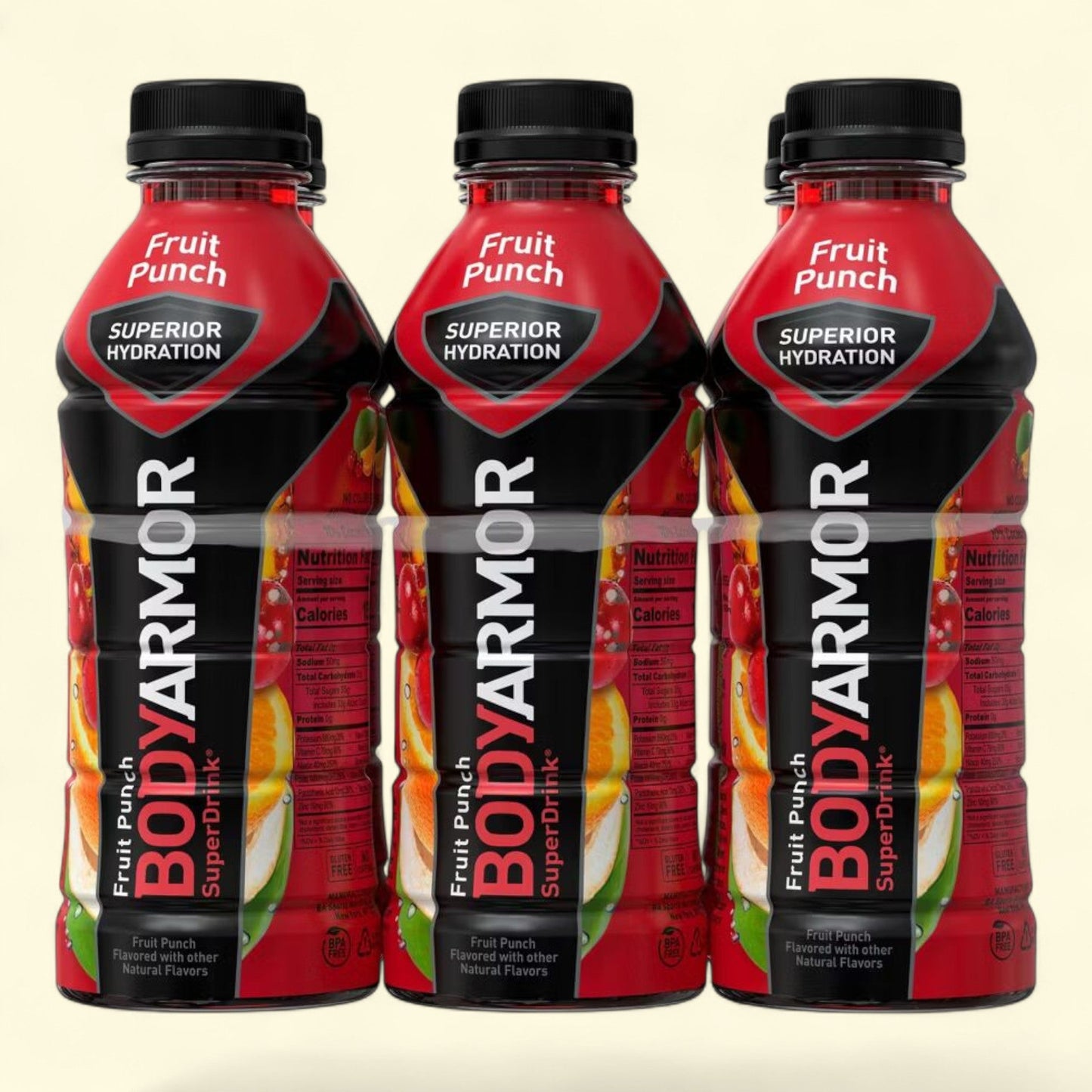 BODYARMOR Sports Drink, Fruit Punch, 6pk/20 fl oz