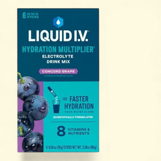 Liquid I.V. Hydration Multiplier Powdered Electrolyte Drink Mix, 6 Count Packets