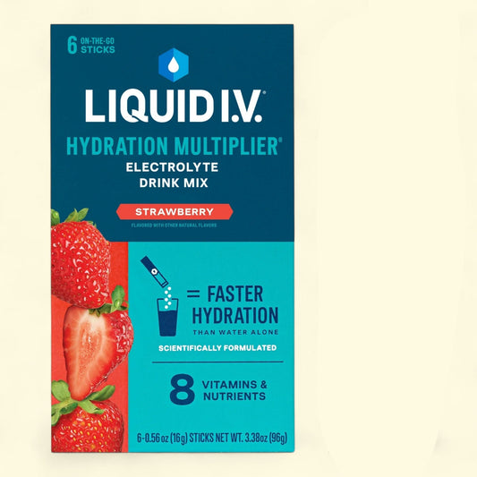 Liquid I.V. Hydration Multiplier, Strawberry, 6 Ct