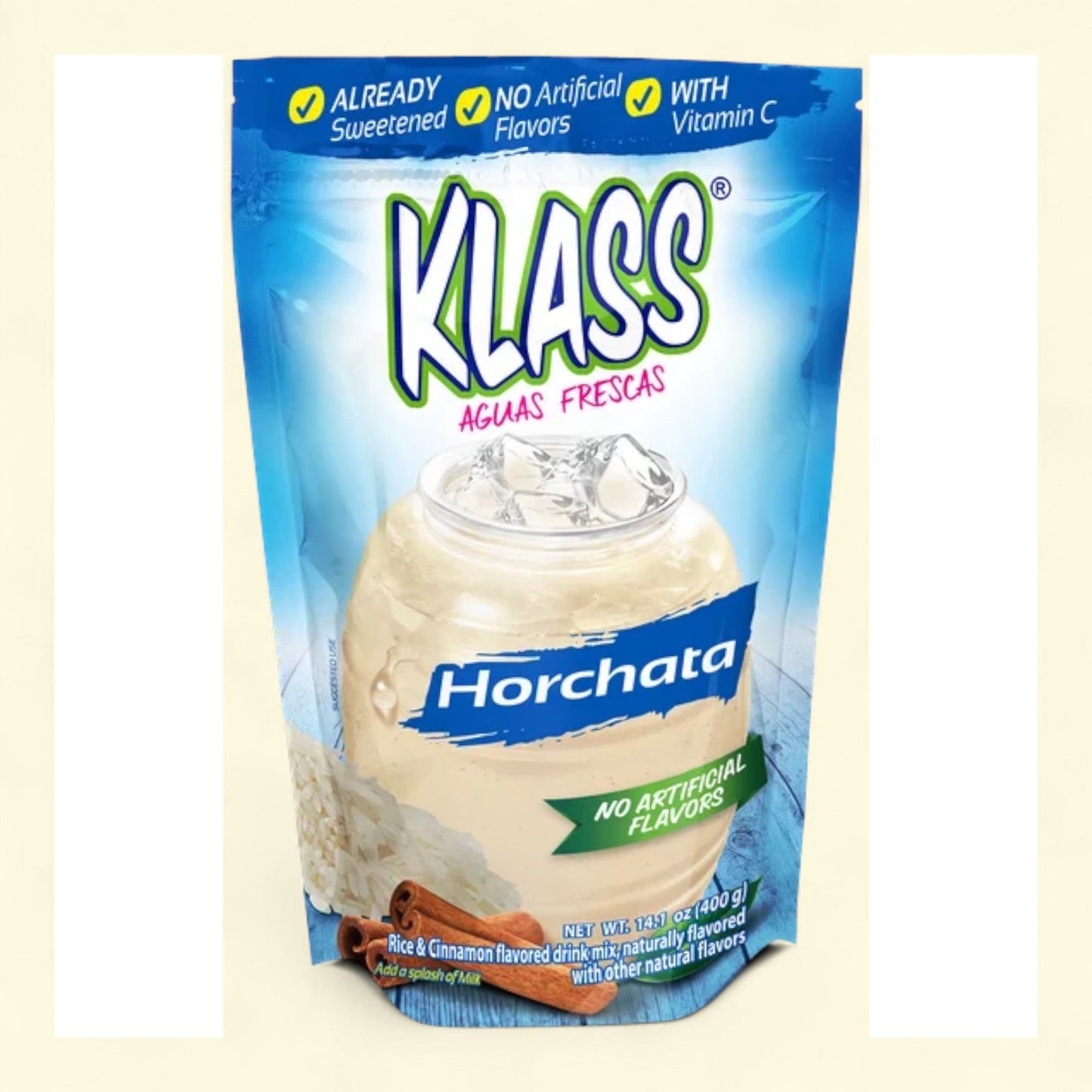 Klass Aguas Frescas Horchata, 14.1oz