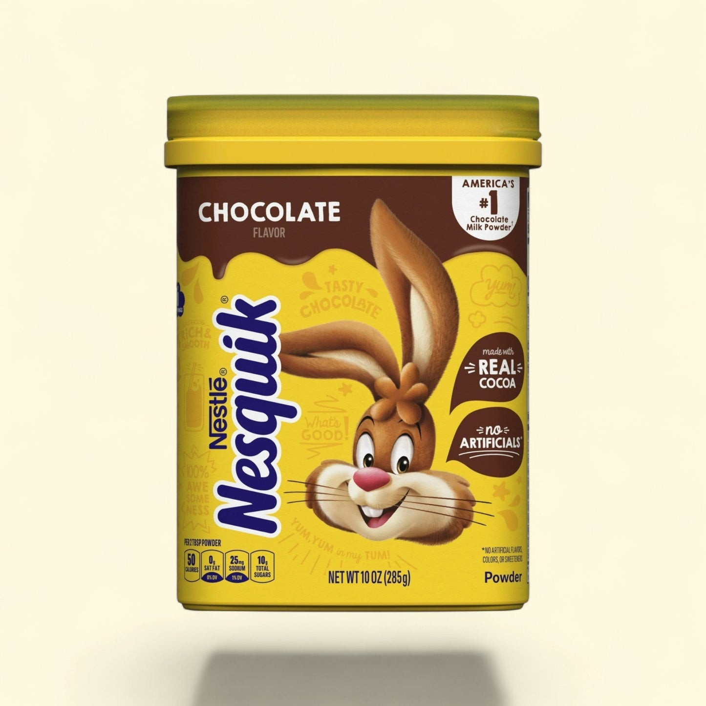 Nestle Nesquik Chocolate Flavor Powder Drink Mix, 10 oz Can — authentic US product shipped worldwide by Treatspree