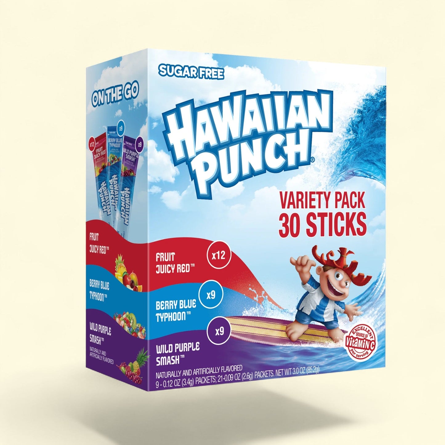 Hawaiian Punch Powder Drink Mix Variety Pack, 30 Count