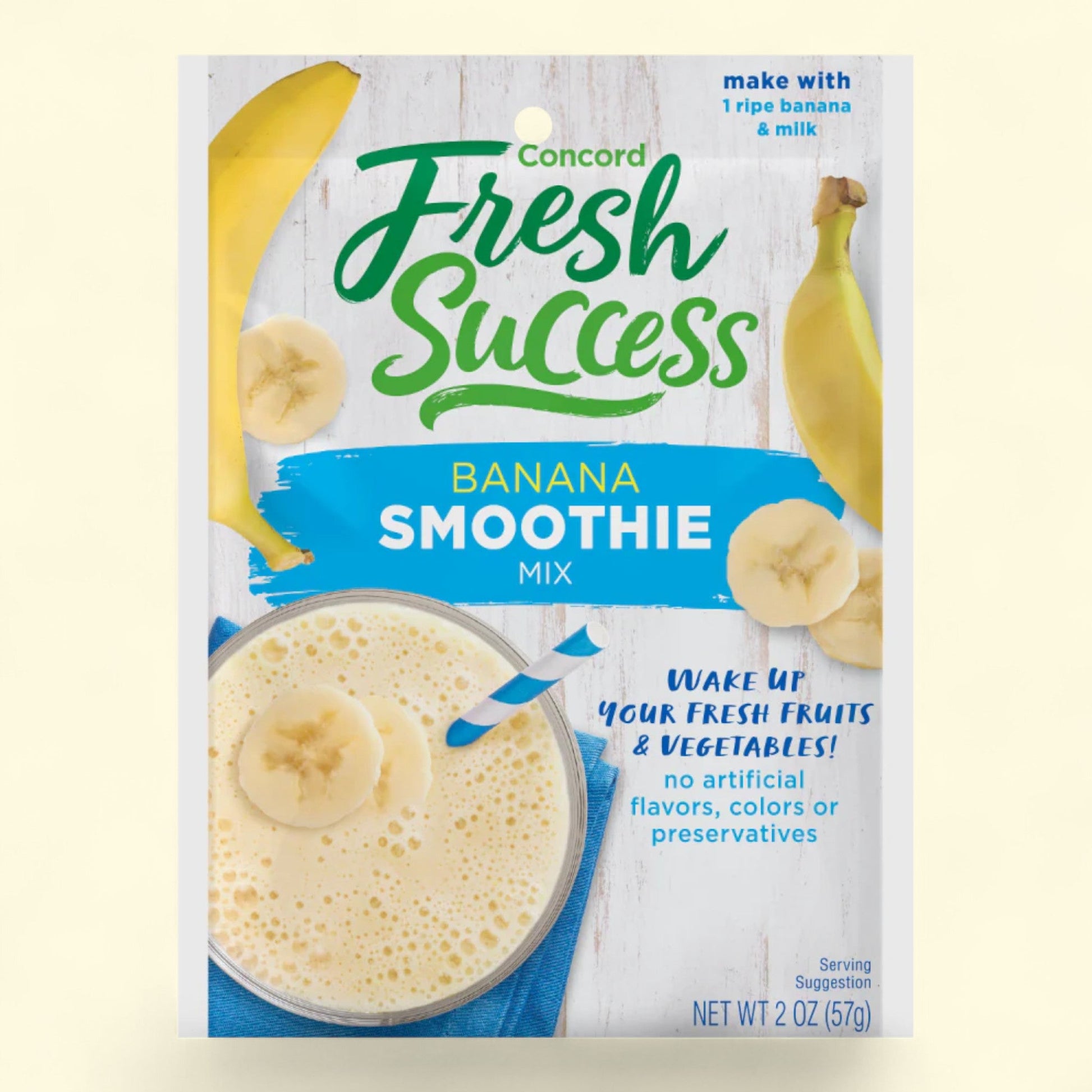 Concord Foods Banana Smoothie Mix, 1.3 oz — authentic US product shipped worldwide by Treatspree
