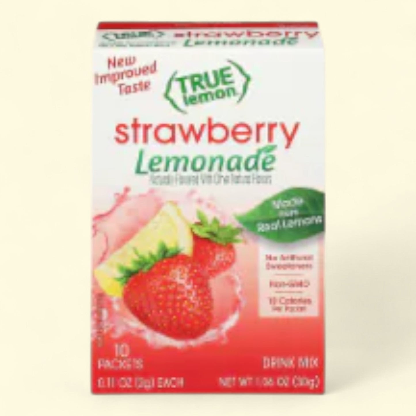 True Lemon, Strawberry Lemonade Drink Mix Packets, 10 pk