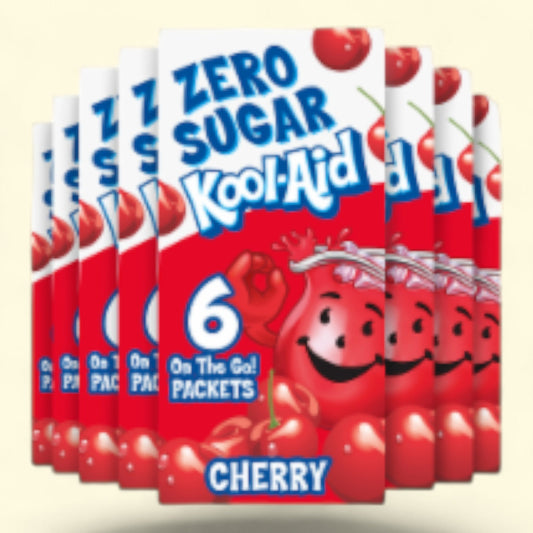 Kool-Aid Cherry Drink Mix Packets, Zero Sugar, 1.4 oz