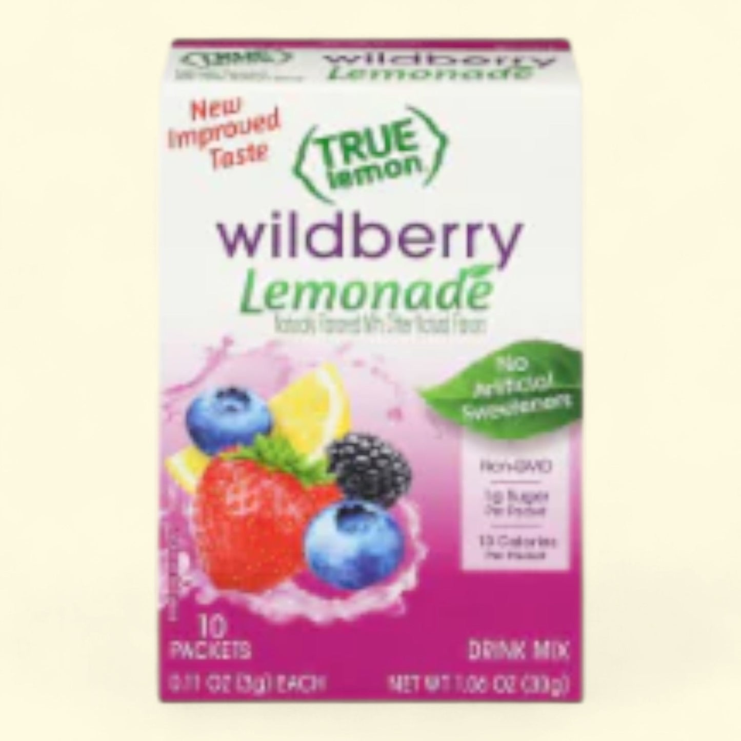 True Lemon, Wildberry Lemonade Drink Mix Packets 10 pk