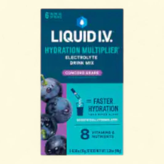 Liquid I.V. Hydration Multiplier, Concord Grape, 6 ct