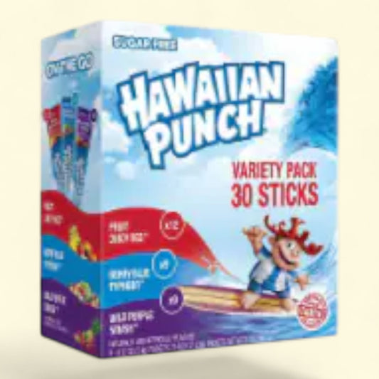 Hawaiian Punch, Sugar Free Drink Mix Sticks Variety 30 pk