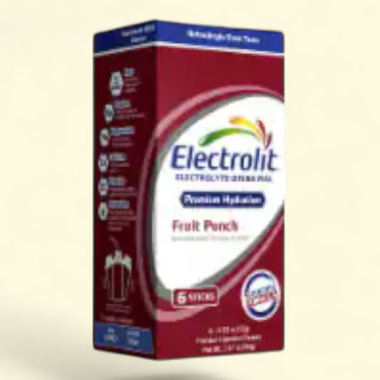 Electrolit Electrolyte Fruit Punch Drink Mix, 6 ct