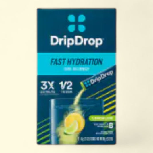DripDrop, Lemon Lime Electrolyte Drink Mix 8 Packets