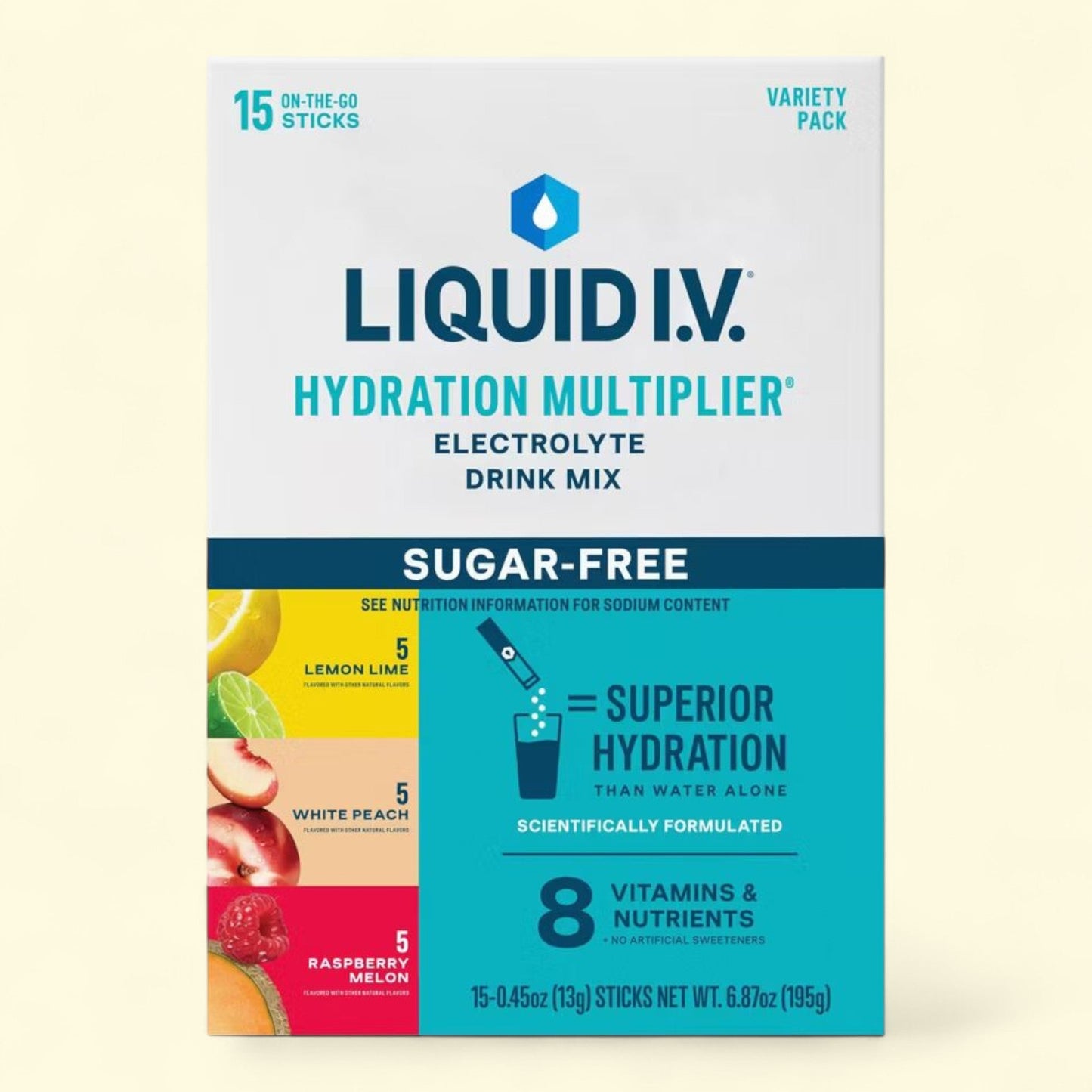 Liquid I.V. Hydration Multiplier Variety Pack, 15ct/0.45oz