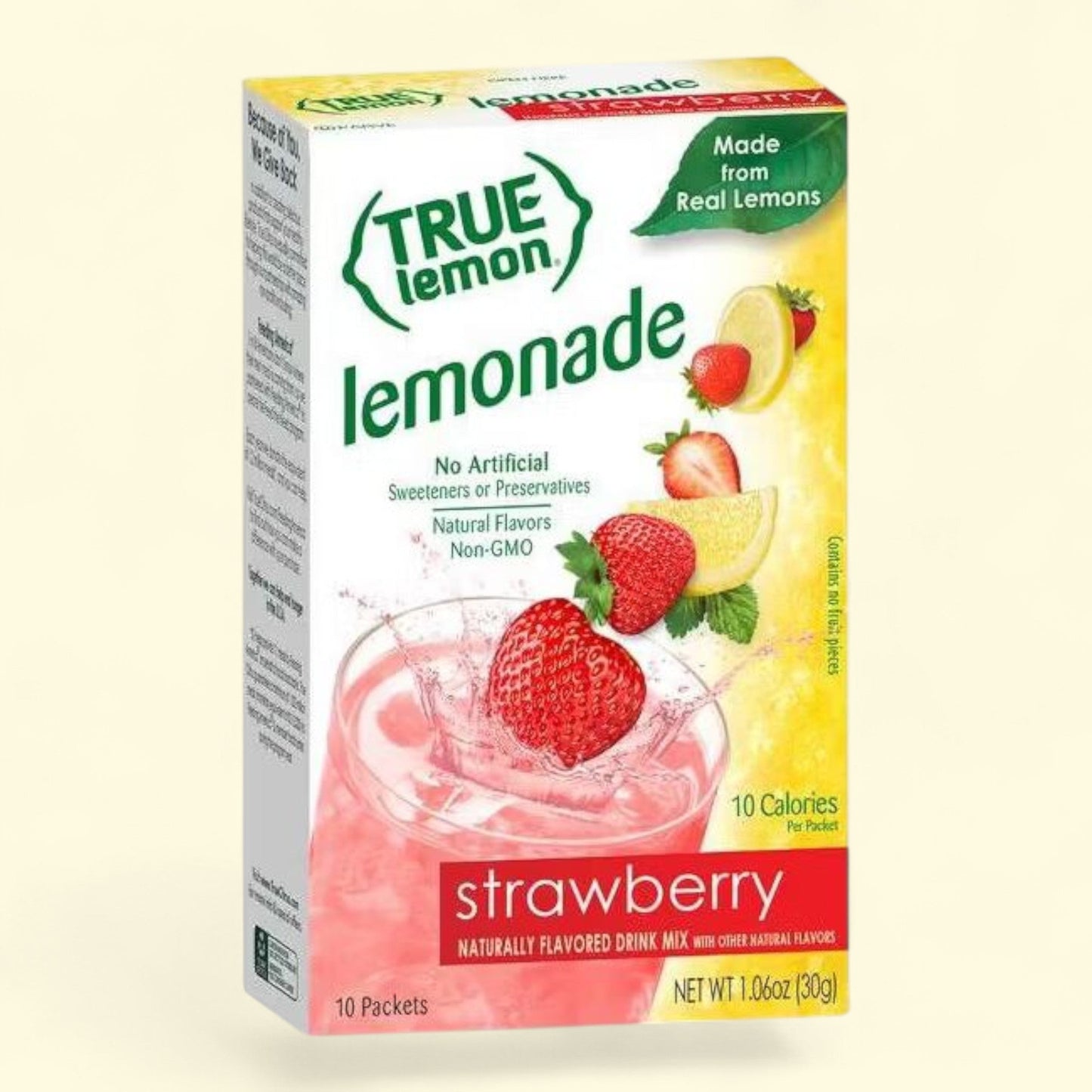 True Lemon Strawberry Lemonade Sticks, 10pk/0.106oz