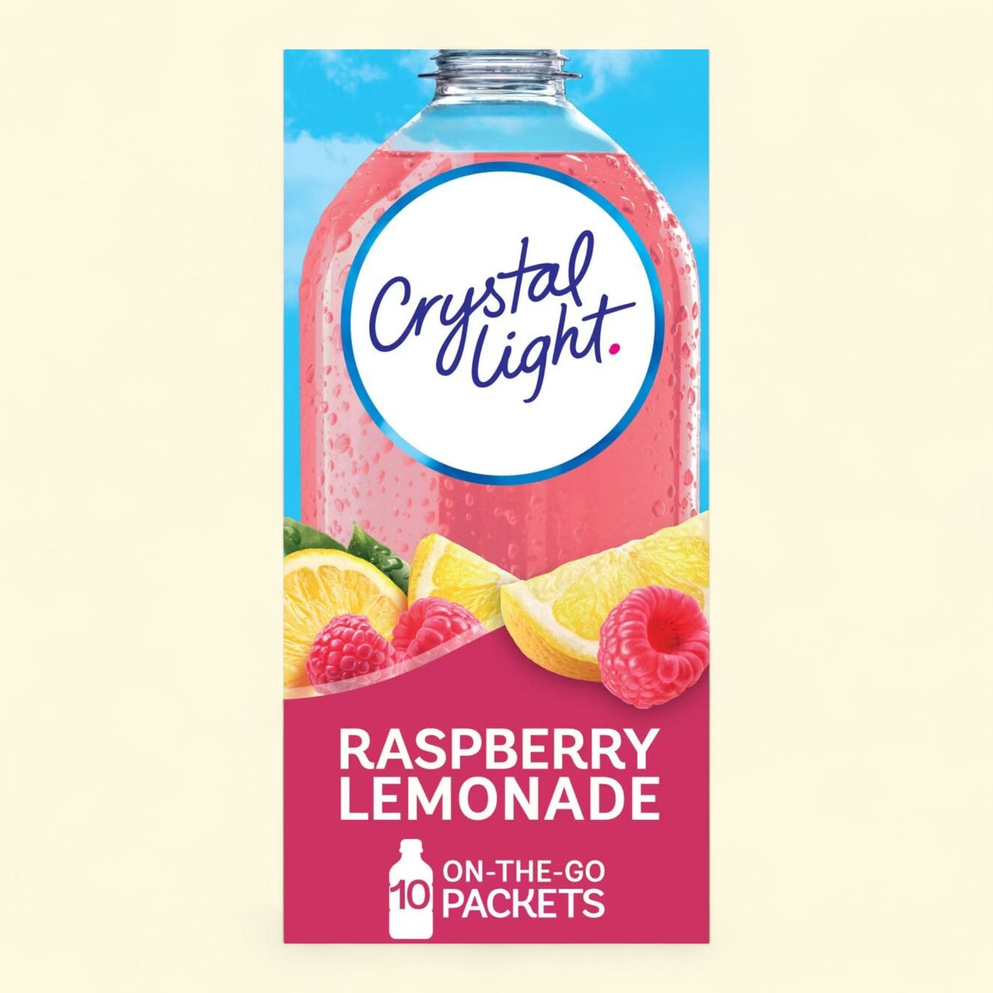 Crystal Light Raspberry Lemonade Drink Mix, 10pk/0.08oz