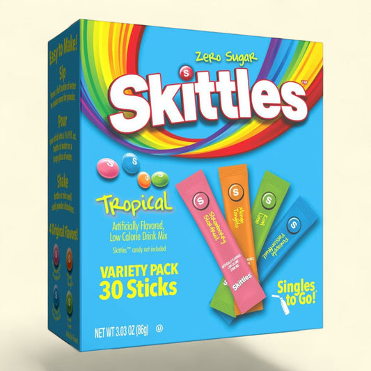 Skittles Tropical Variety Pack Drink Mix, 30ct