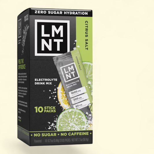 LMNT Electrolytes Sports Drink, Citrus Salt, 2.1oz/10ct