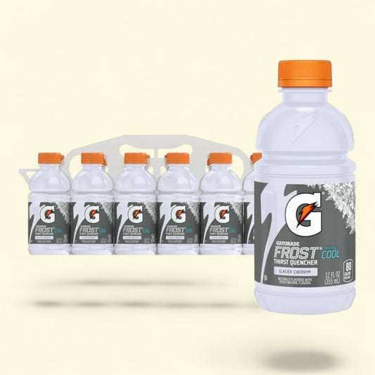 Gatorade Frost Thirst Quencher Glacier Cherry, 12 fl oz, 12 Count