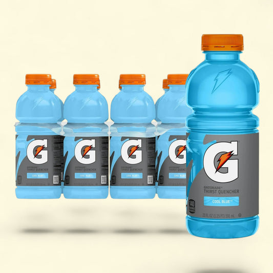 Gatorade Thirst Quencher Cool Blue Sports Drink, 20 fl oz, 8 Count