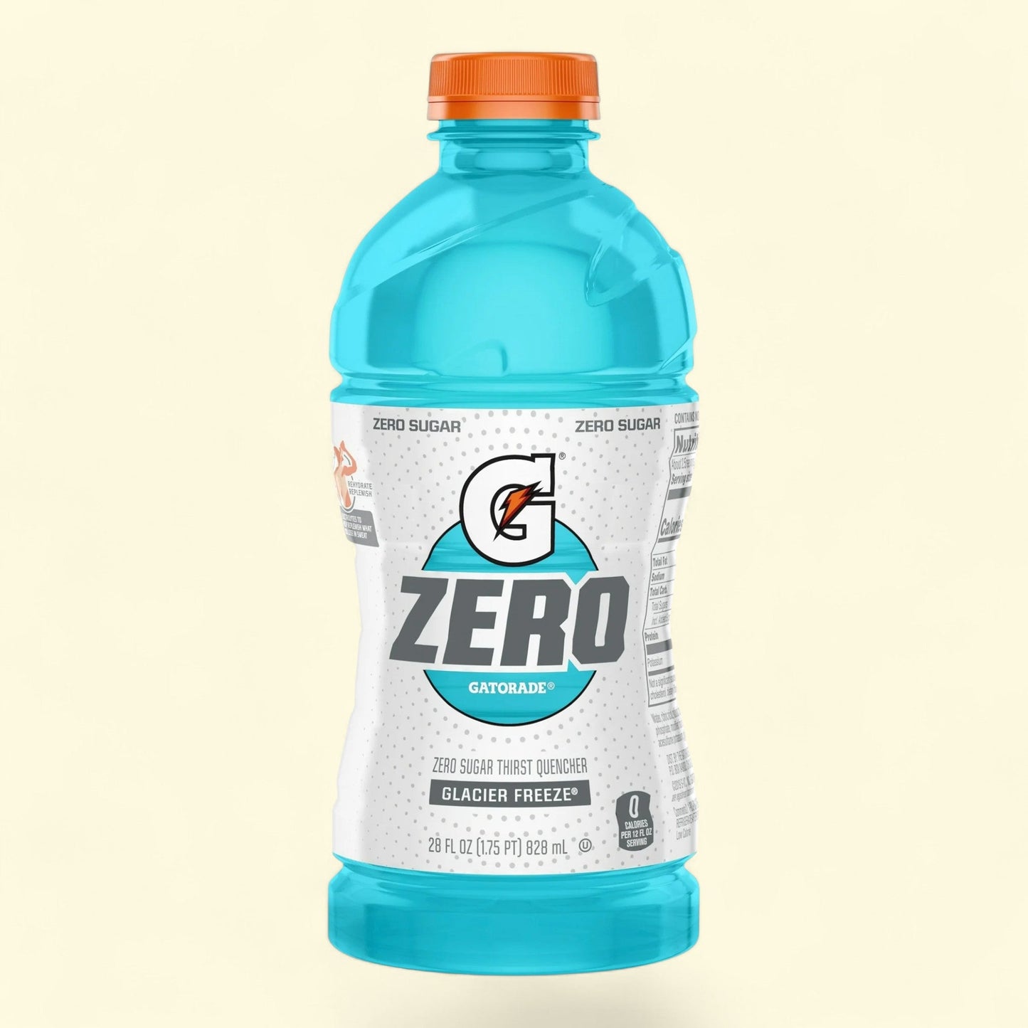 Gatorade Zero Sugar Thirst Quencher, Glacier Freeze, 28 fl oz Bottle
