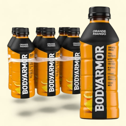 BODYARMOR Orange Mango Sports Drink, 20 fl oz, 6 Pack