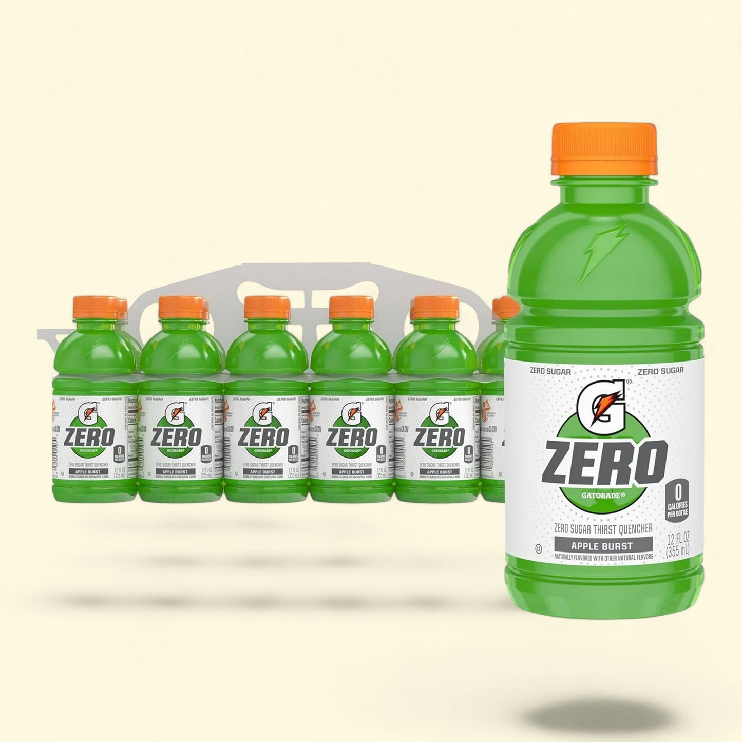 Gatorade Zero Sugar Apple Burst Sports Drink, 12 fl oz, 12 Count