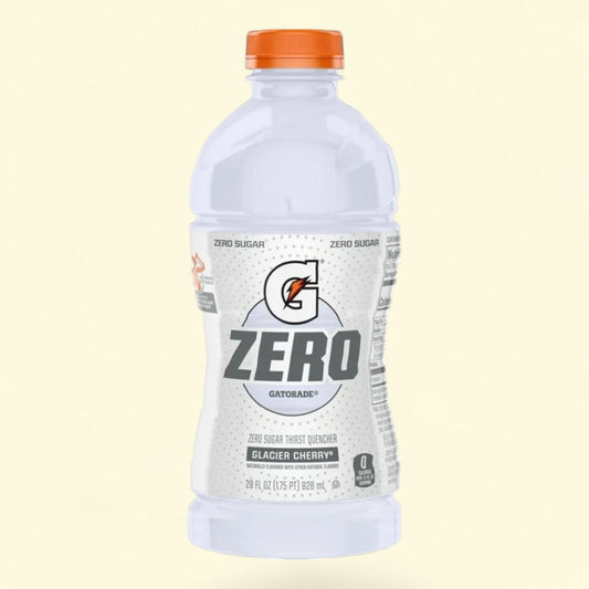 Gatorade G Zero Sugar Thirst Quencher, Glacier Cherry, 28 oz.