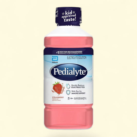 Pedialyte Electrolyte Solution, Strawberry, 33.8 fl oz