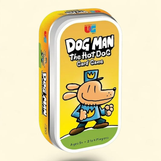 University Games | Dog Man Hot Dog Card Game in a Tin, 6 and Up