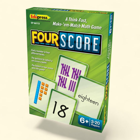 Teacher Created Resource Four Score Card Game, 1 ct
