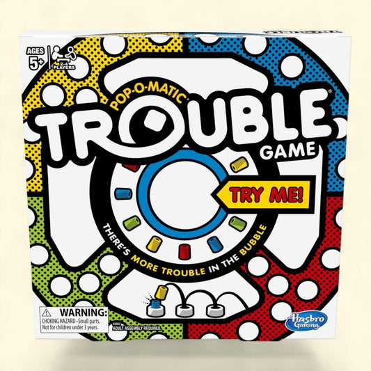 Hasbro Trouble Board Game, 2 to 4 Players, Ages 5+