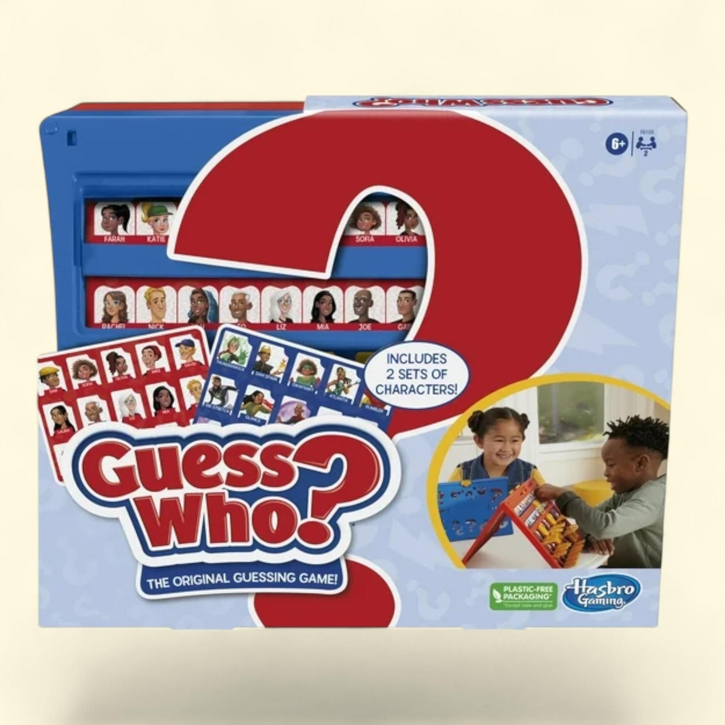Guess Who? Board Game, Original, Double-Sided Character Sheet, 1 ct