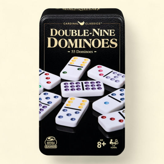 Spin Master Games, Classics Double Nine Dominoes Game Set, Ages 8+