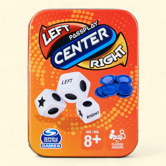 Spin Master Games, Passplay: The Game of Left Center Right in a Portable Tin, 8+