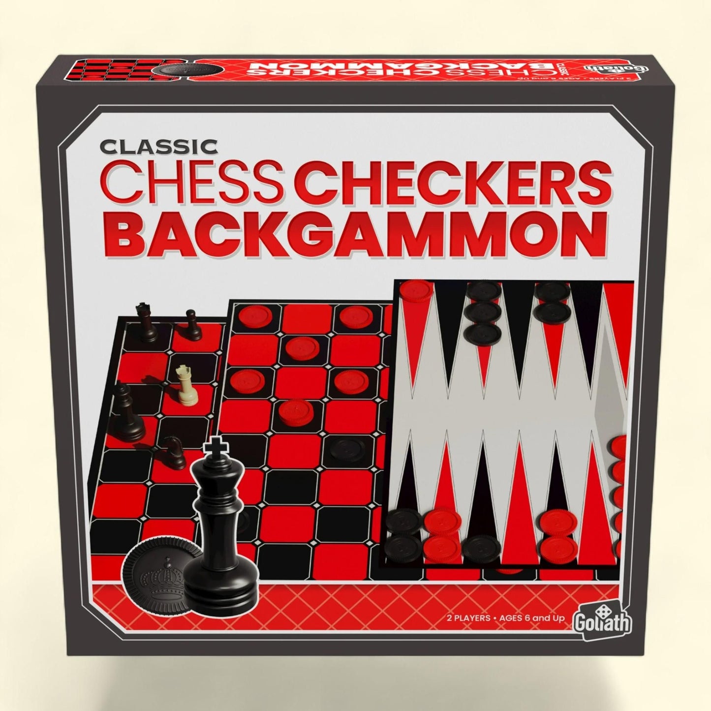 Goliath Classic Games, Chess/Checkers/Backgammon, 1 ct — authentic US product shipped worldwide by Treatspree