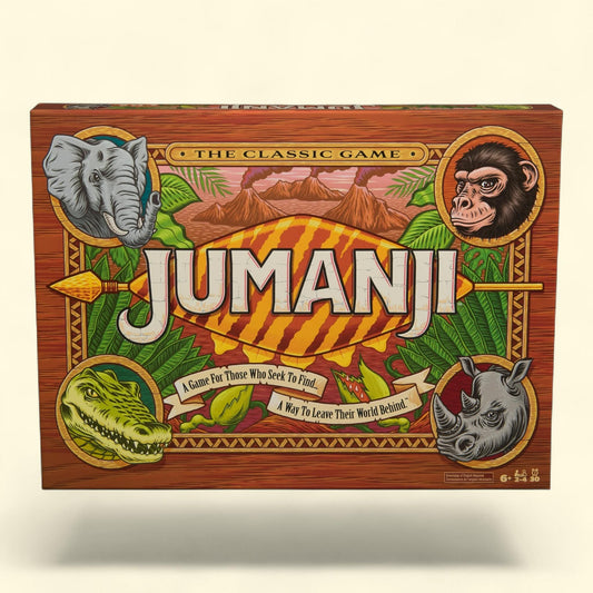 Spin Master Games, Jumanji The Game, Real Wooden Box Edition, Ages 8 and up