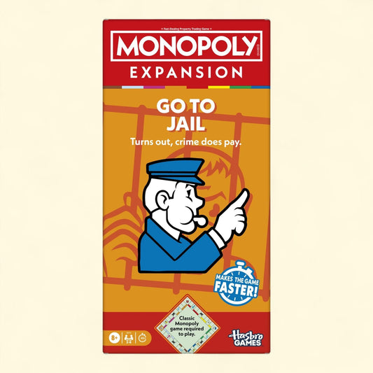 Monopoly Go to Jail Expansion, 40 Mins, Ages 8+