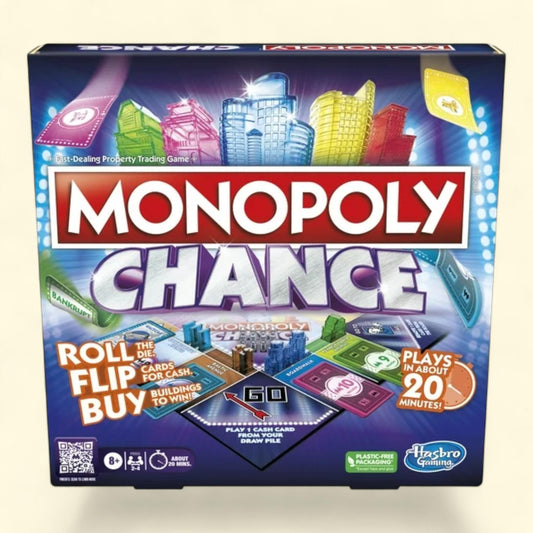 Monopoly Chance Board Game, 20 Min. Average, Ages 8+