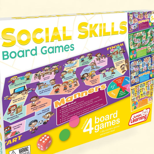 Junior Learning Social Skills Board Games, Ages 5+ (Grades K-2)