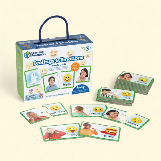 Learning Resources Feelings & Emotions Puzzle, Educational Puzzles for Kids Ages 3+, Social Emotional Games for Toddlers
