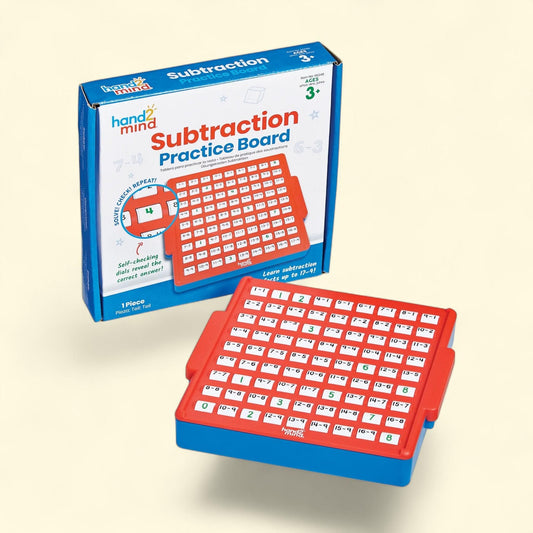 hand2mind Subtraction Practice Board, Educational Math Games for Kids, 1 count