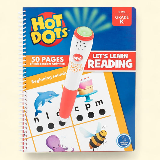 Educational Insights Hot Dots Let's Learn Kindergarten Reading Set, Ages 5+, 1 count