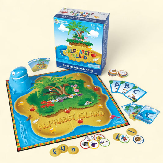 Learning Resources Alphabet Island Letter/Sounds Game, Alphabet Toys, 4,5,6+