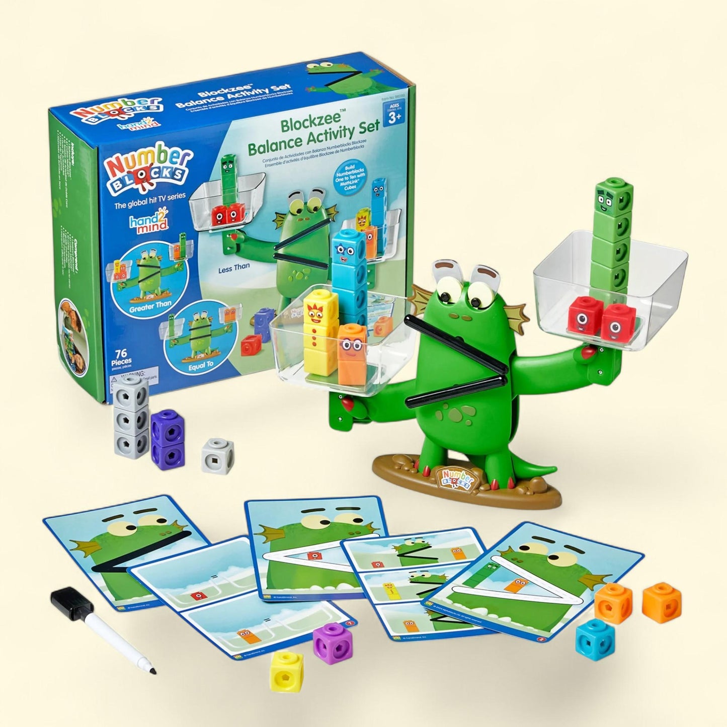 hand2mind Numberblocks Blockzee Balance Activity Set, Educational Math Games for Kids, 1 count