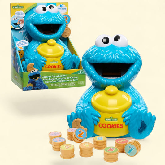 Sesame Street Cookie's Counting Jar, 12-Pieces, Ages 2+