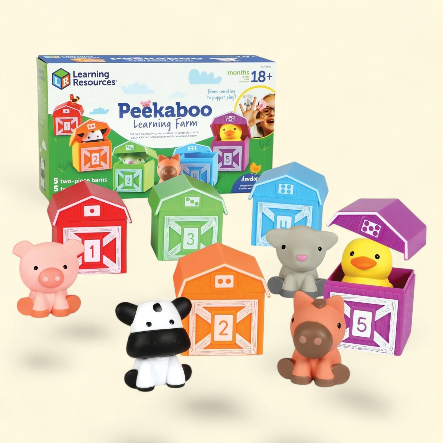 Learning Resources Peekaboo Learning Farm, 18 months, 1 count