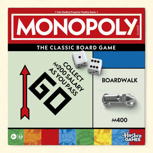 Monopoly Board Game, Classic, 8+