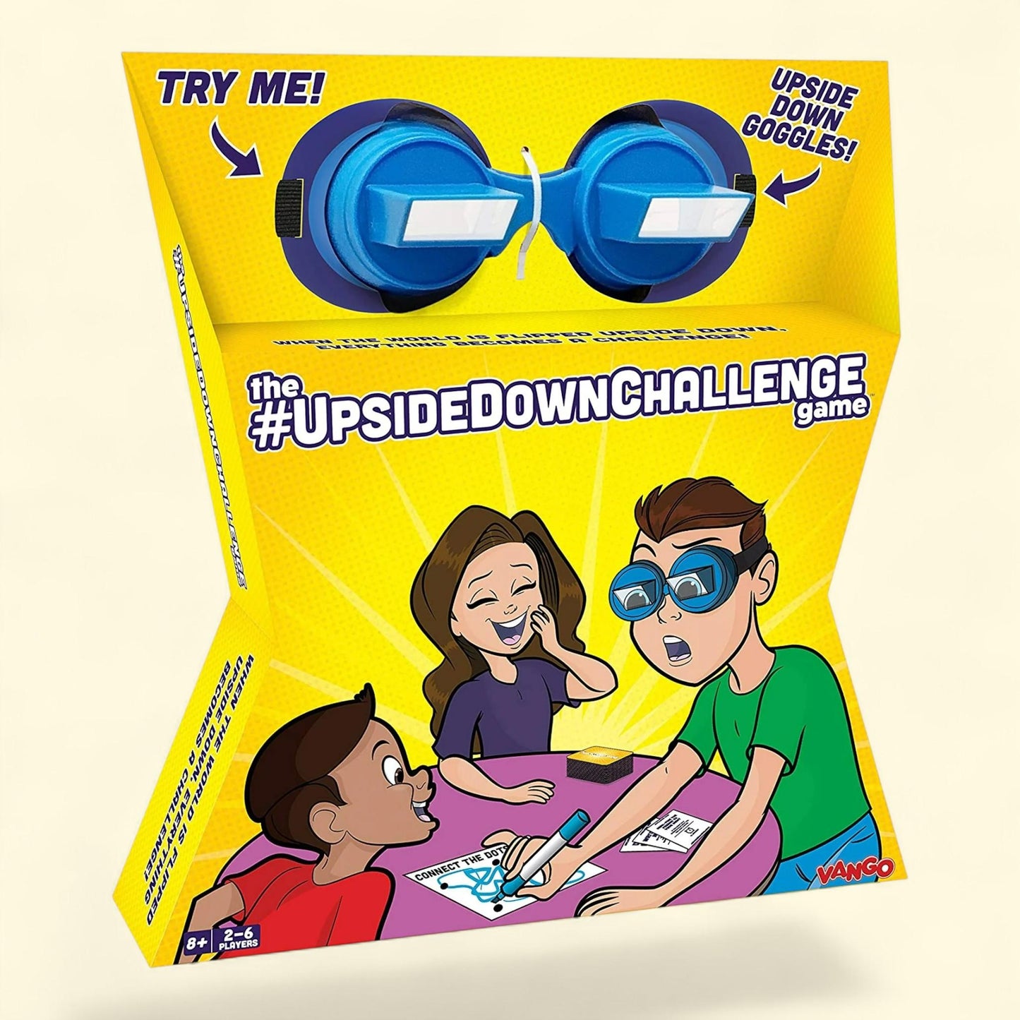 Vango Upside Down Challenge Game, Kids & Family, Complete Fun Challenges, Upside Down Goggles, 1 count